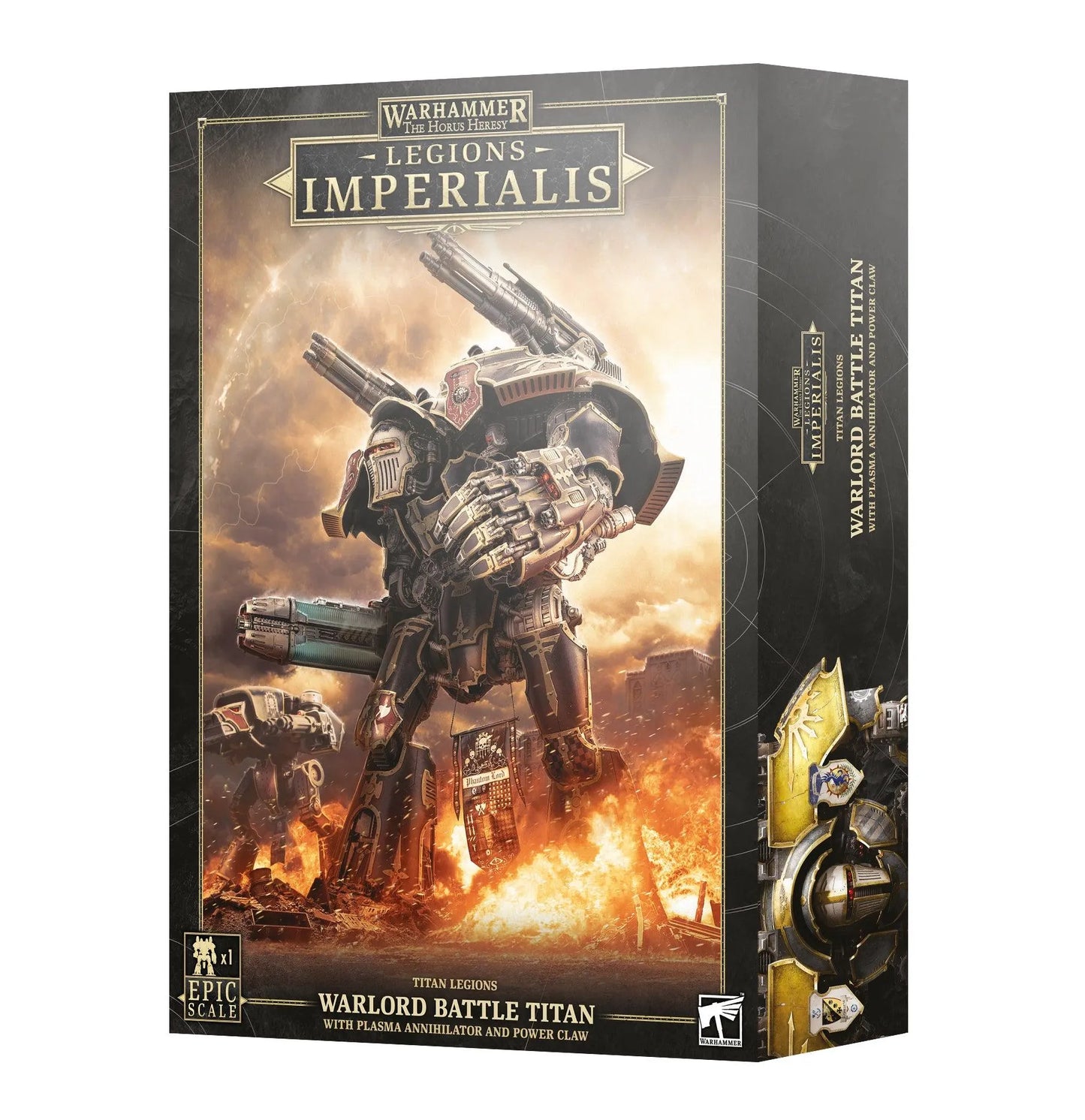 Legions Imperialis: Warlord Battle Titan With Plasma Annihilator & Power Claw - ZZgames.dk