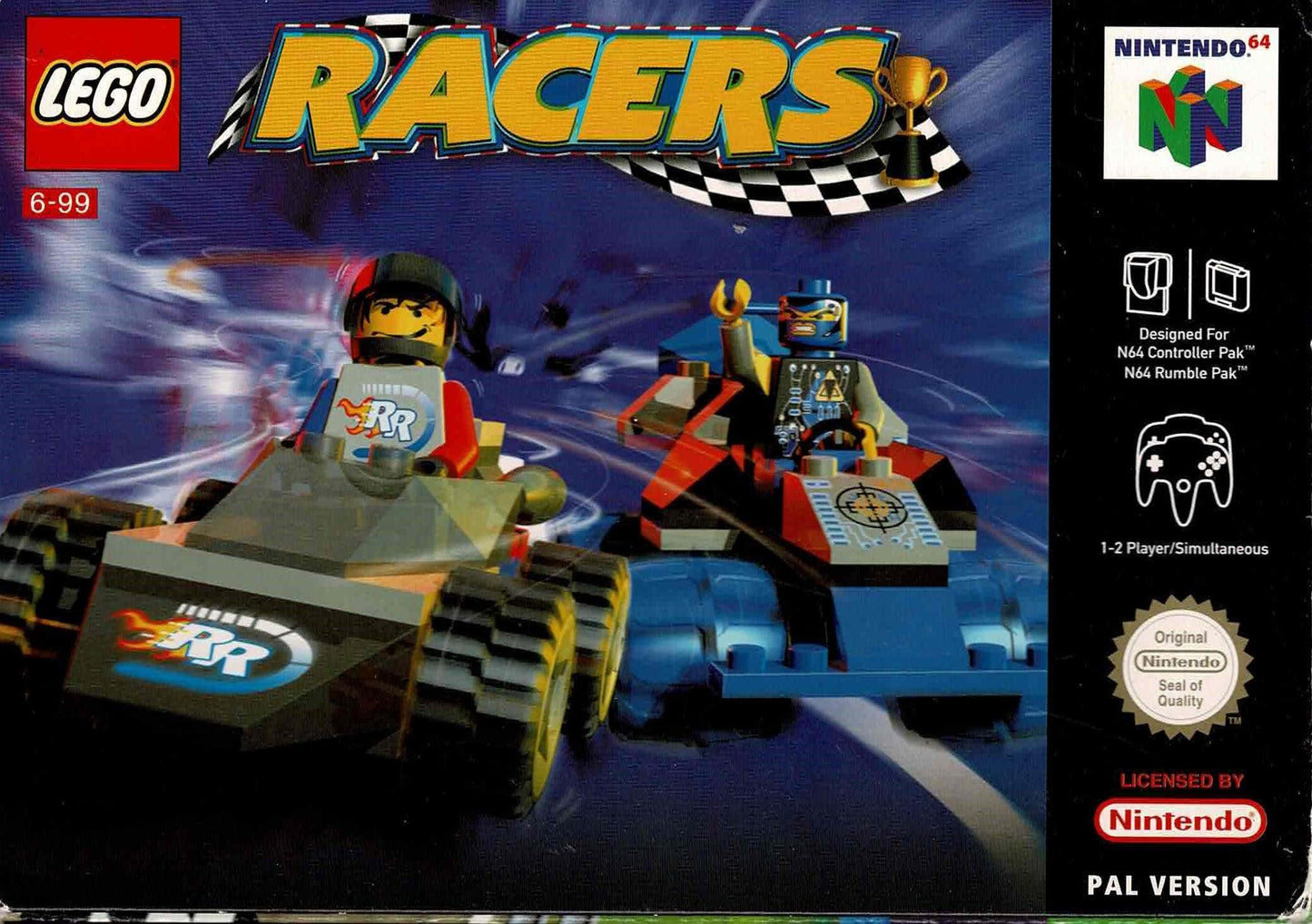 Lego Racers i æske (kosmetiske fejl & u. manual) - ZZGames.dk