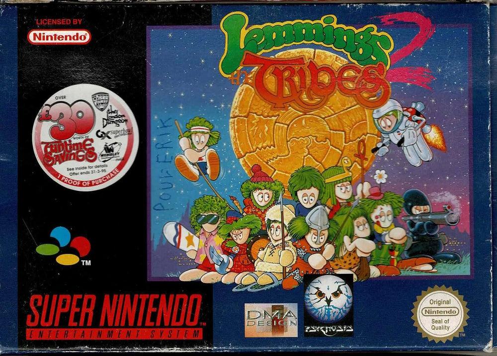 Lemmings 2 i æske (m. kosmetiske fejl) - ZZGames.dk