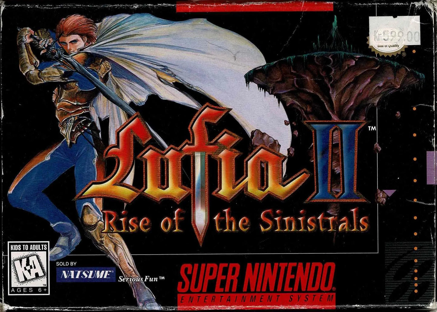 Lufia 2 NTSC i æske (u. manual m. kosmetiske fejl) - ZZGames.dk