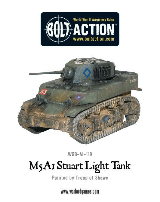 M5 A1 Stuart Light Tank - ZZGames.dk