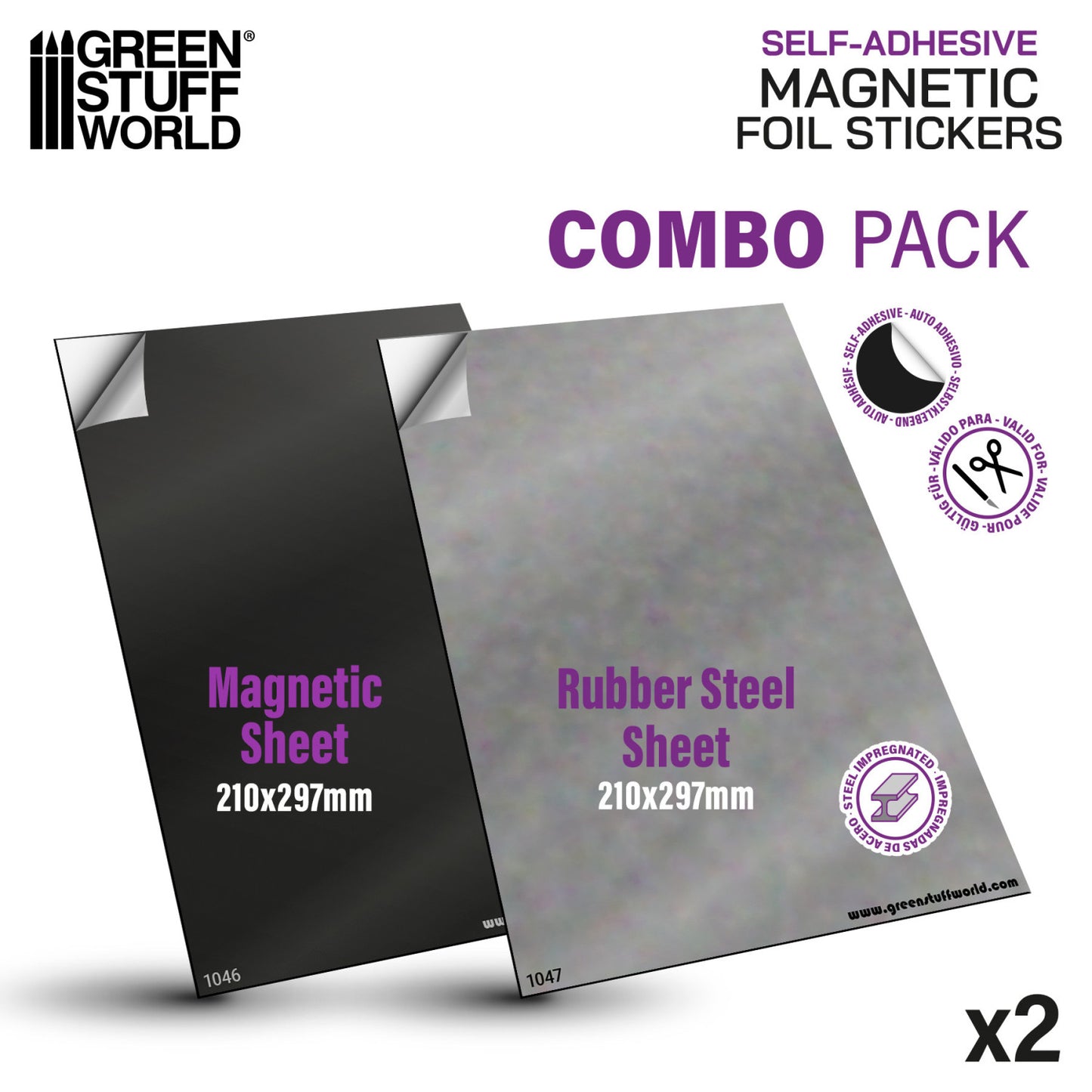 
                  
                    Magnetic Sheet COMBO - Self Adhesive
                  
                