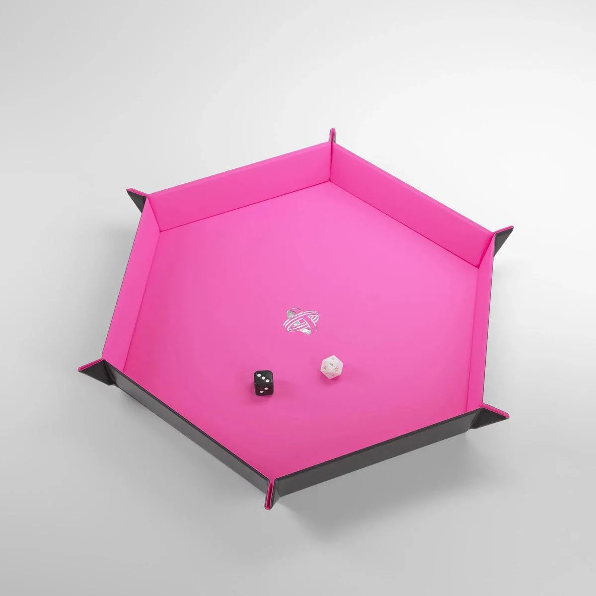 Magnetic Dice Tray Hexagonal Black/Pink - ZZGames.dk