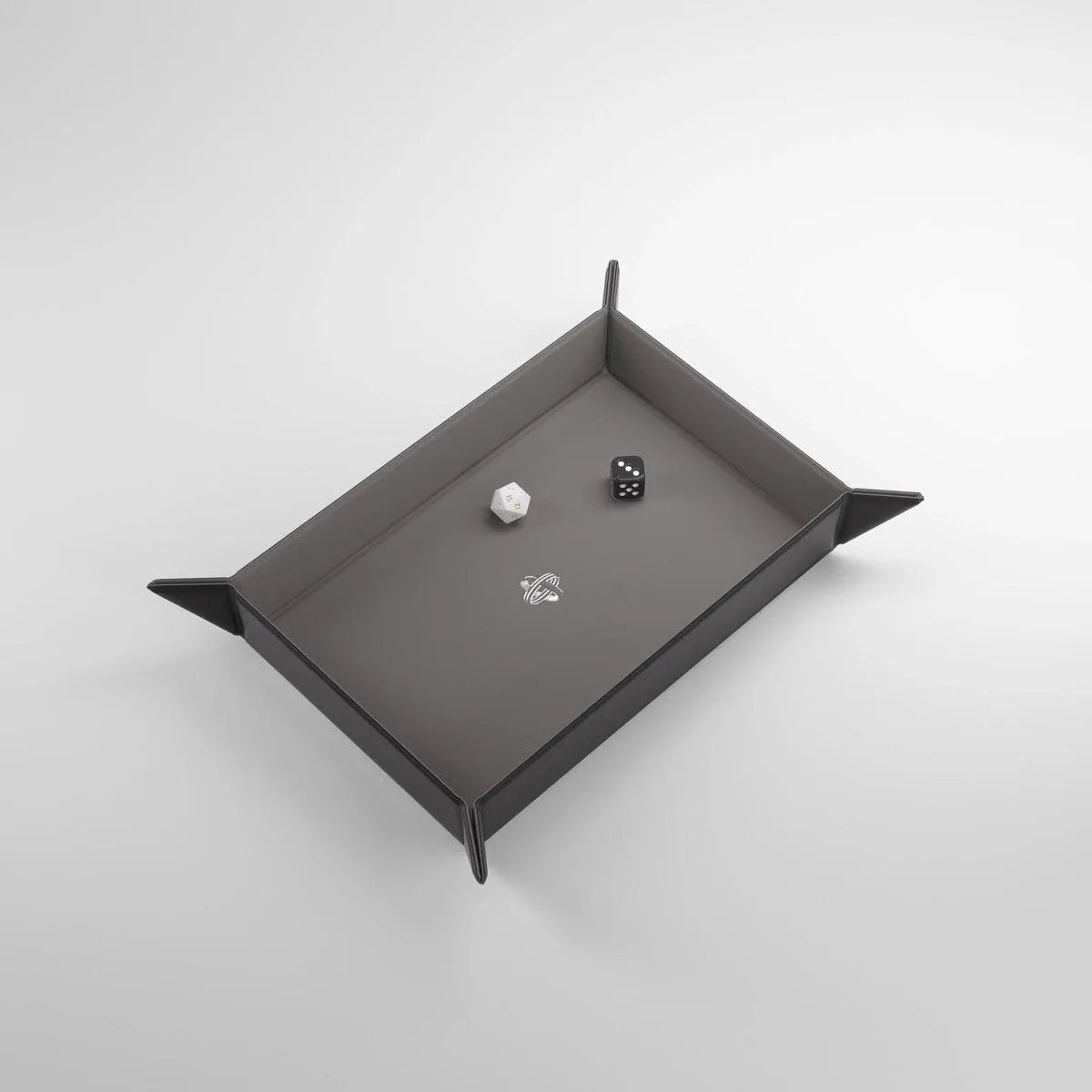 Magnetic Dice Tray Rectangular Black/Gray - ZZGames.dk