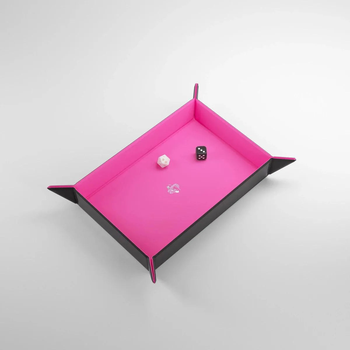 Magnetic Dice Tray Rectangular Black/Pink - ZZGames.dk