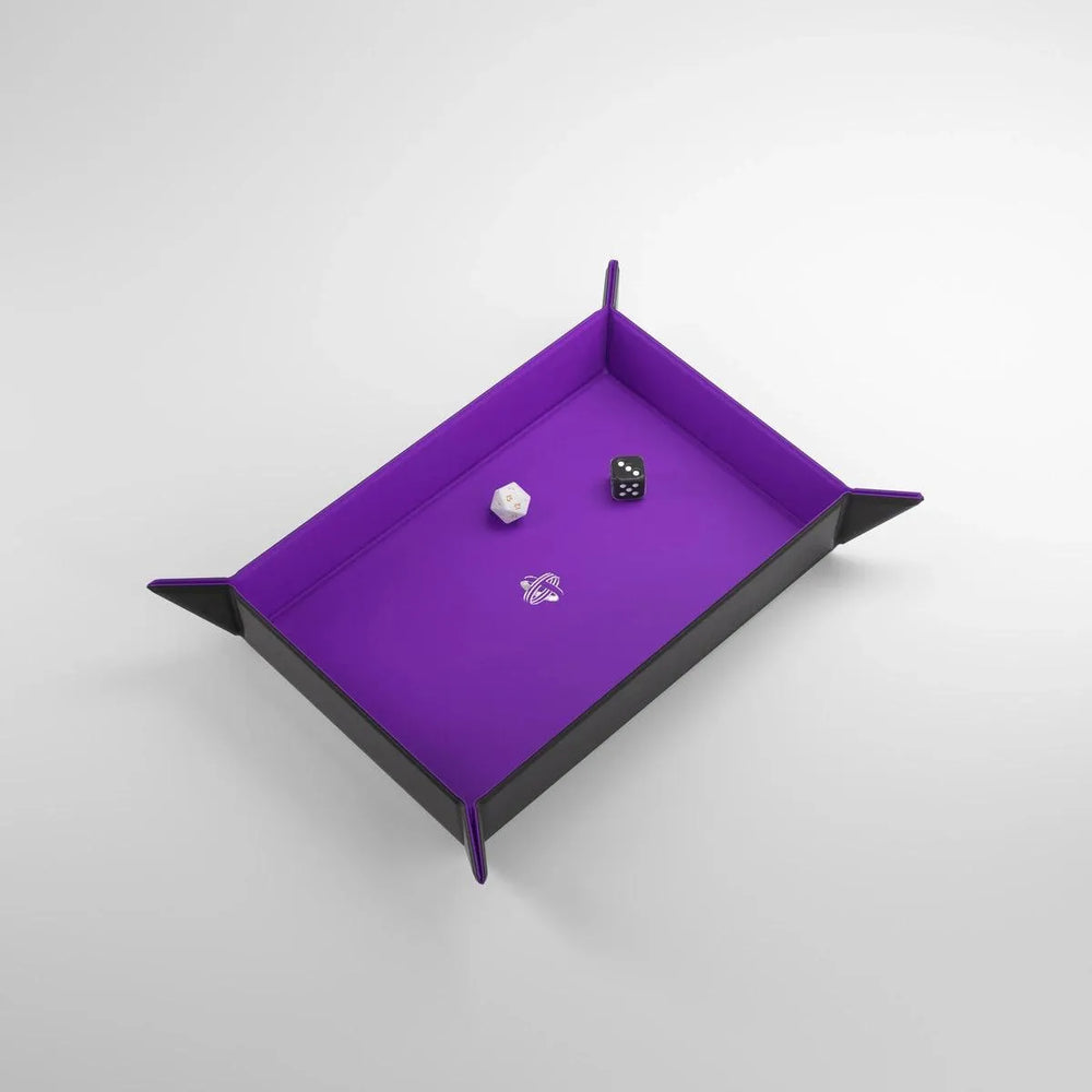 Magnetic Dice Tray Rectangular Black/Purple - ZZGames.dk