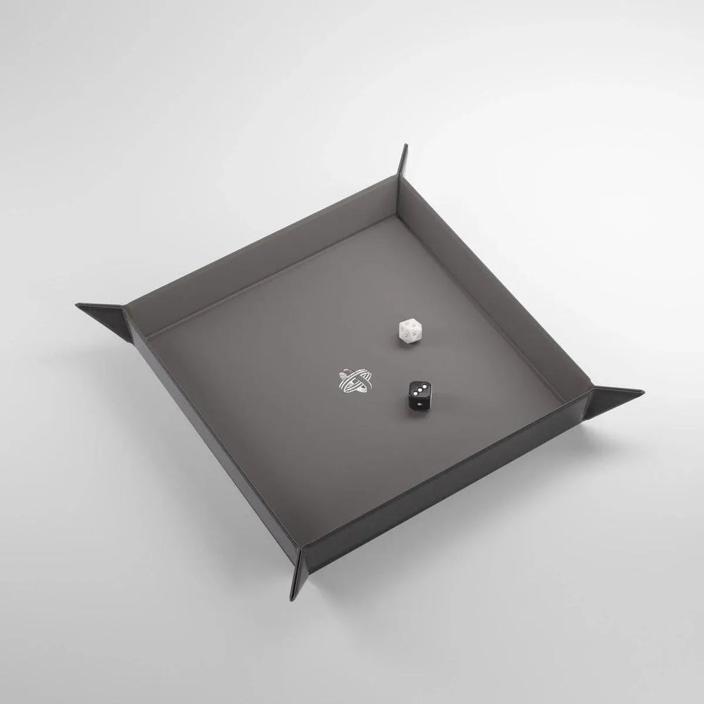 Magnetic Dice Tray Square Black/Gray - ZZGames.dk