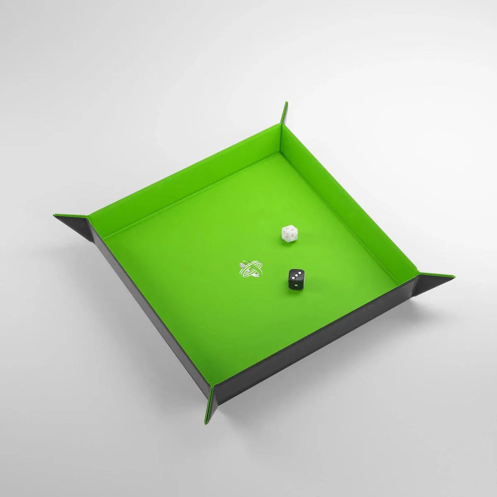 Magnetic Dice Tray Square Black/Green - ZZGames.dk