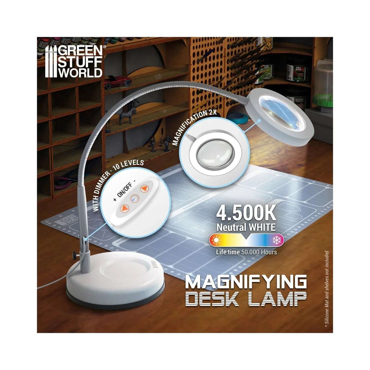 
                  
                    Magnifying desk lamp - Faded White
                  
                