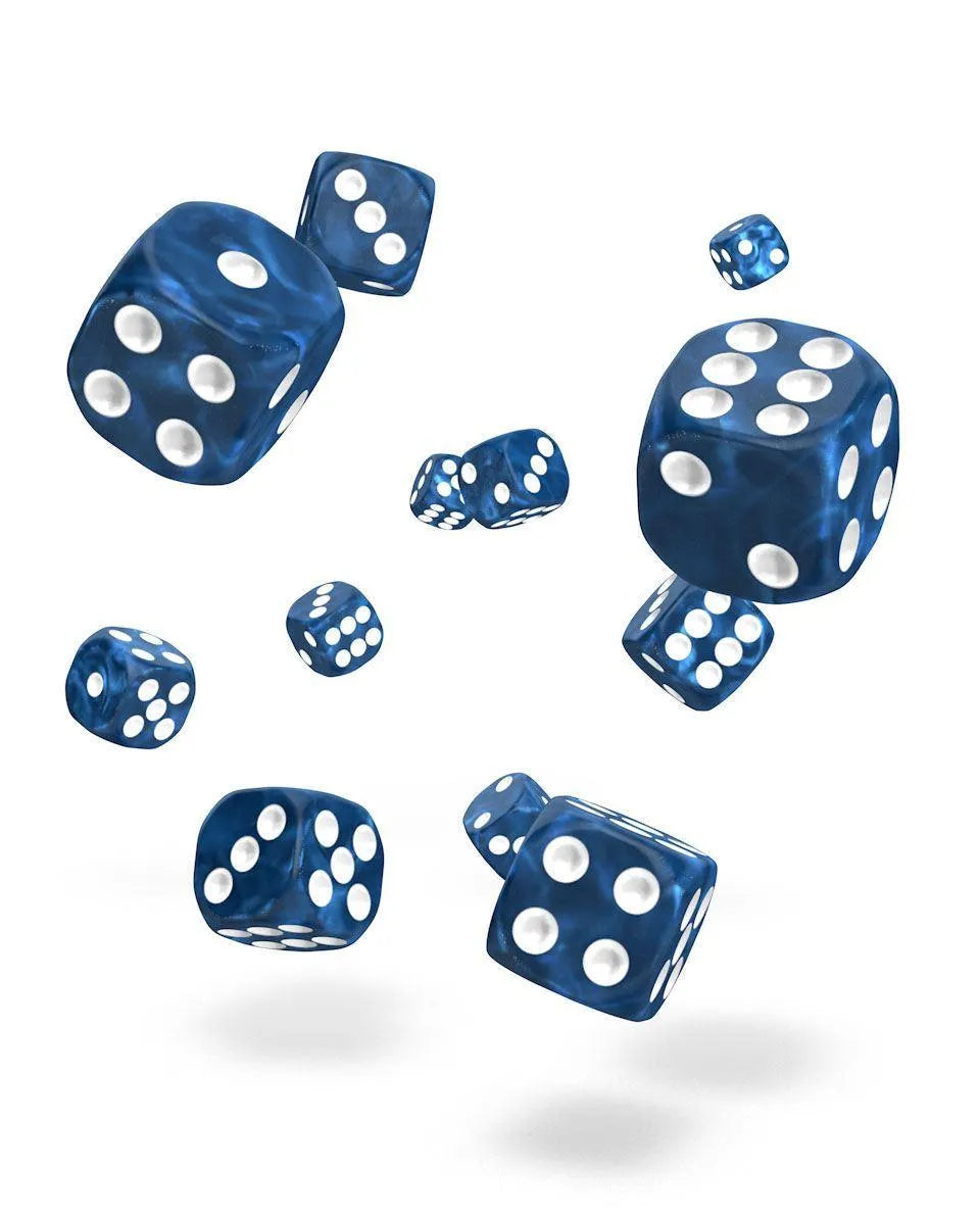 MARBLE: Blue 12mm (36 pcs) - ZZGames.dk