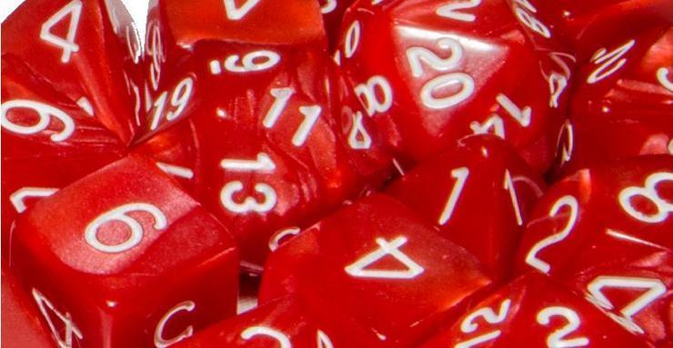 Marble Red w/ White Numbers (7) - ZZGames.dk