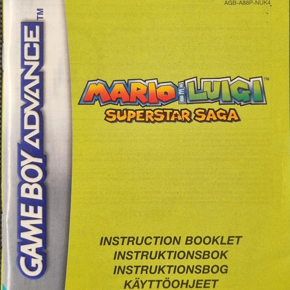 Mario & Luigi Superstar Saga manual (NUK4) (Mindre kosmetiske fejl) - ZZGames.dk