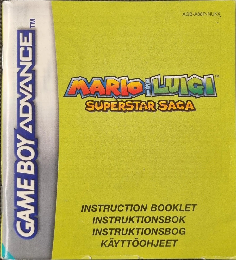 Mario & Luigi Superstar Saga manual (NUK4) (Mindre kosmetiske fejl) - ZZGames.dk