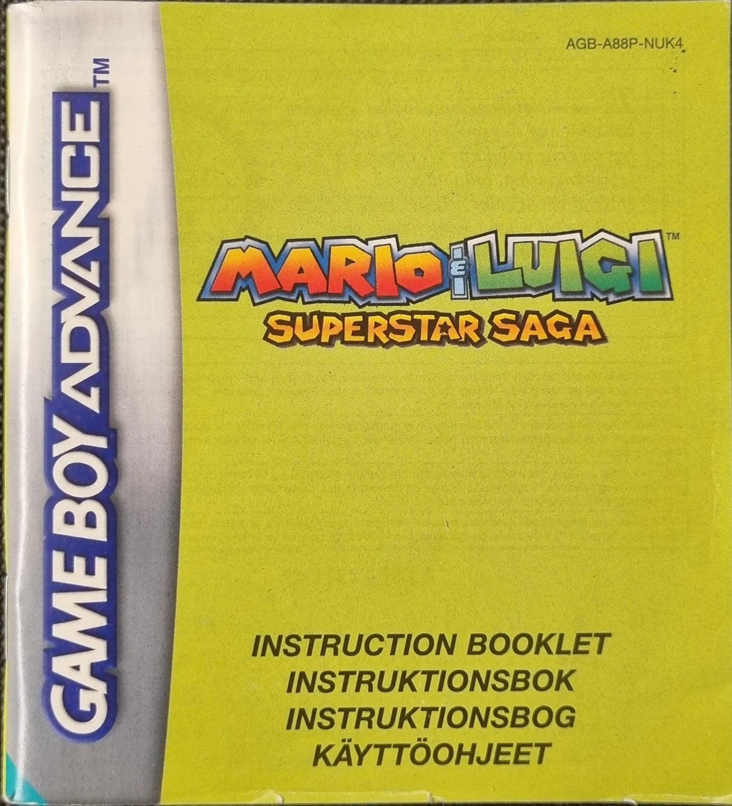 Mario & Luigi Superstar Saga manual (NUK4) (Mindre kosmetiske fejl) - ZZGames.dk