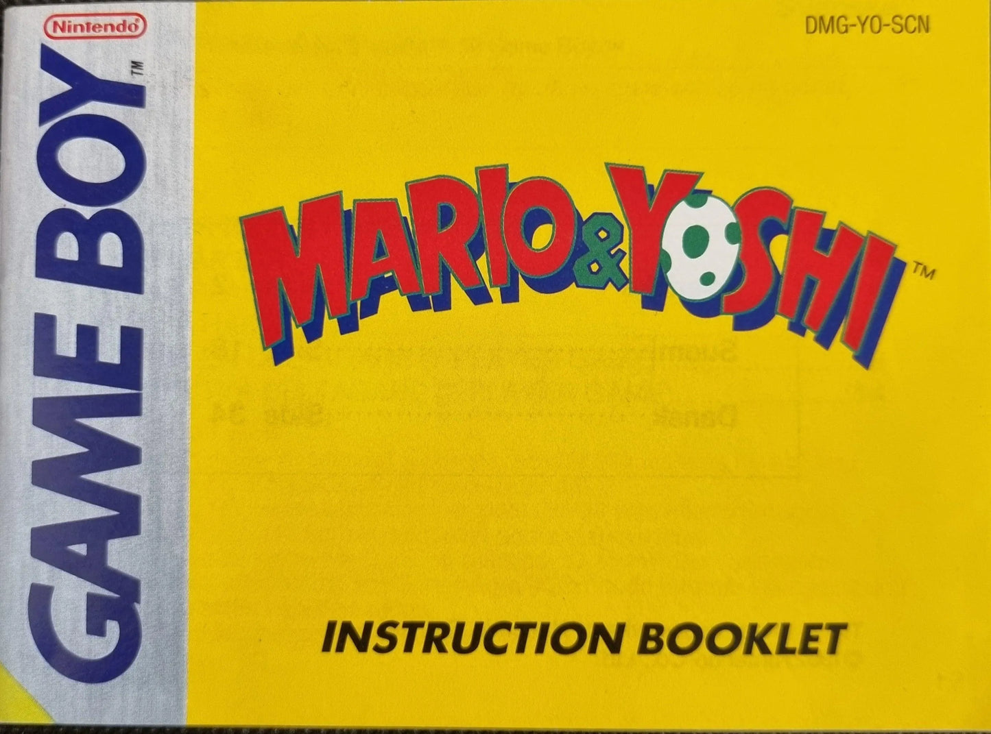 Mario & Yoshi manual (SCN) - ZZGames.dk