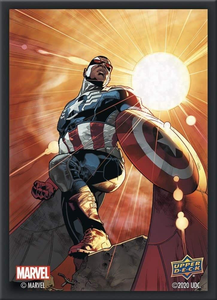 Marvel Card Sleeves - Captain America / Sam Wilson (66x91mm) - ZZGames.dk