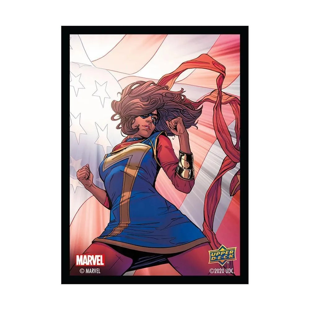 Marvel Card Sleeves - Ms Marvel (66x91mm) - ZZGames.dk