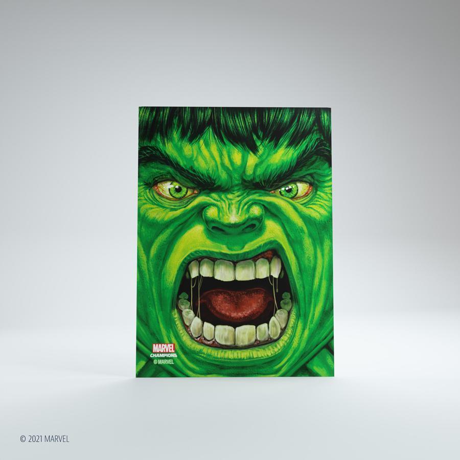 Marvel Champions: Hulk Sleeves (66x92mm) - ZZGames.dk