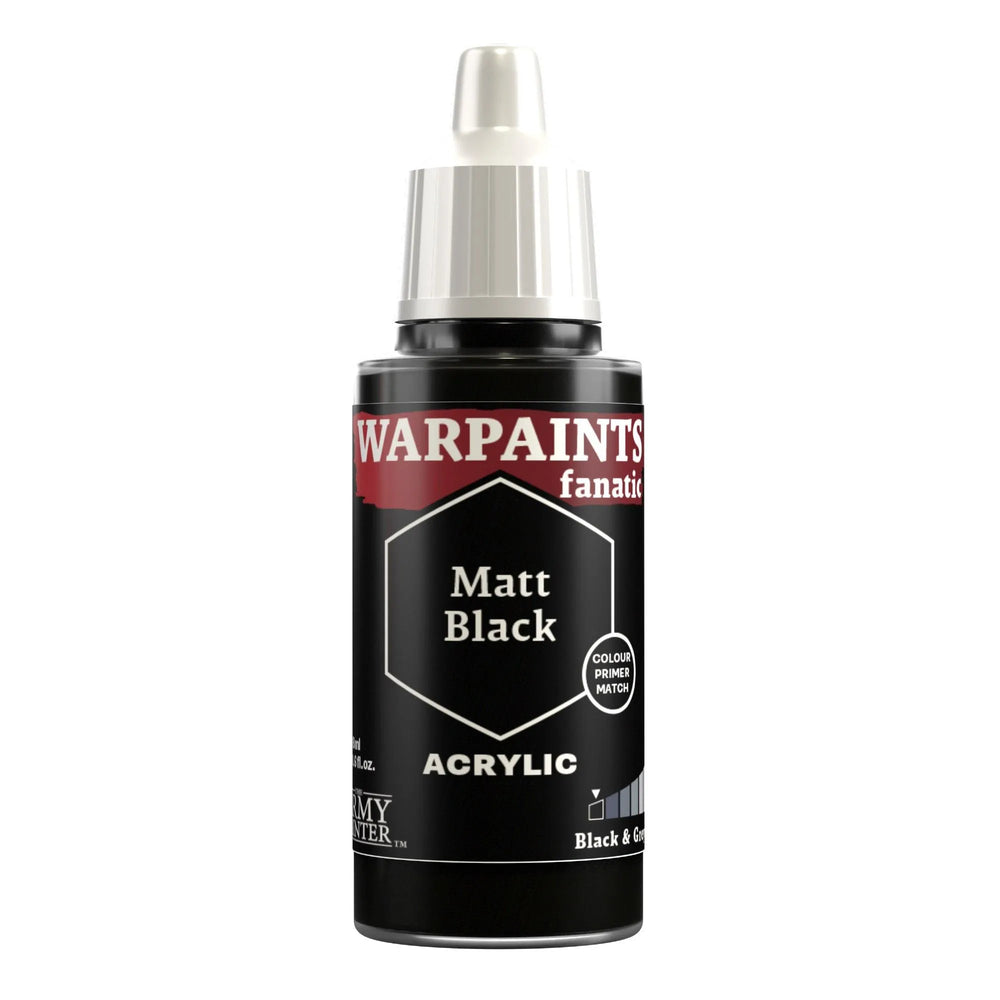 Matt Black (Warpaints Fanatic Acrylics) - ZZGames.dk