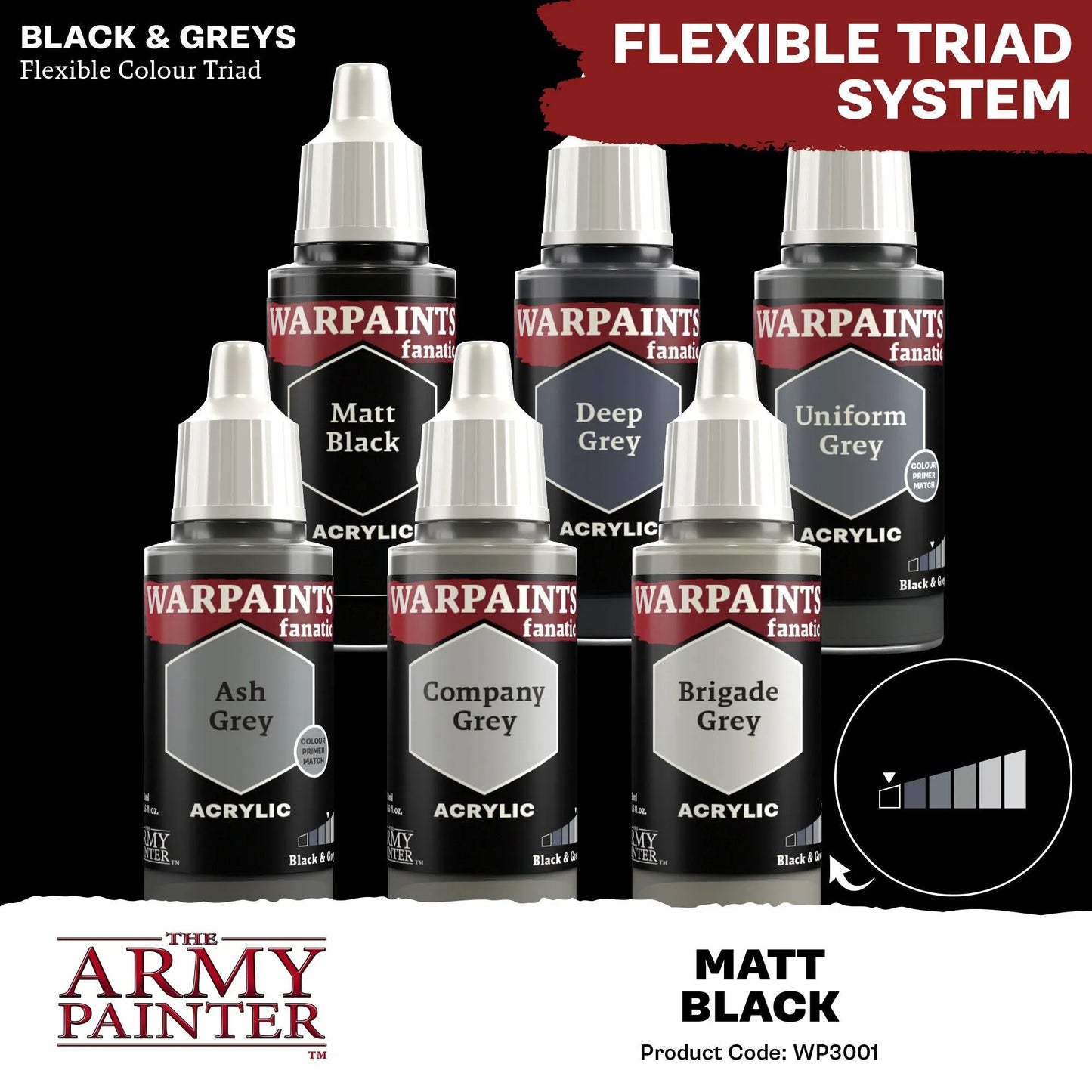 Matt Black (Warpaints Fanatic Acrylics) - ZZGames.dk
