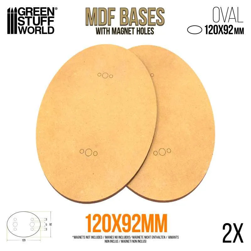 MDF Bases - Oval 92x120mm x2