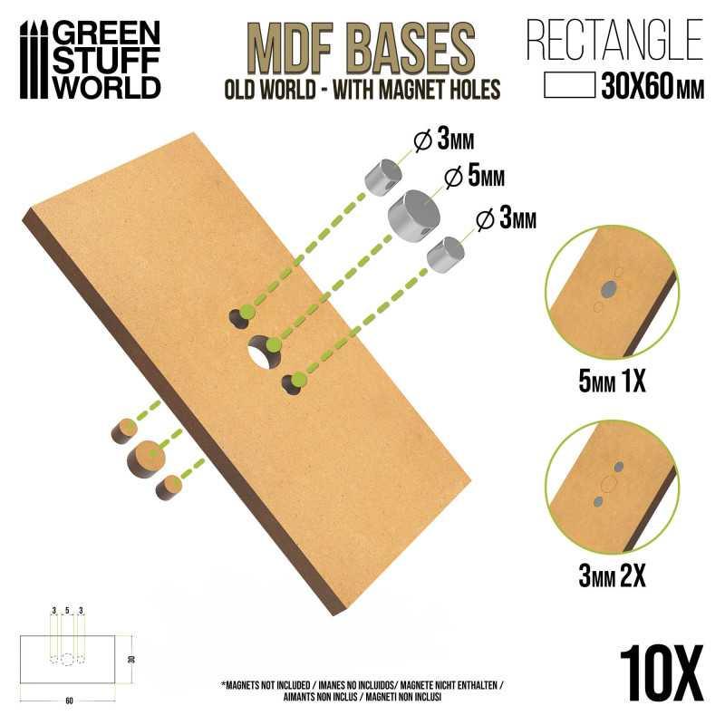 
                  
                    MDF Bases - Rectangle 30x60mm x10 - ZZGames.dk
                  
                