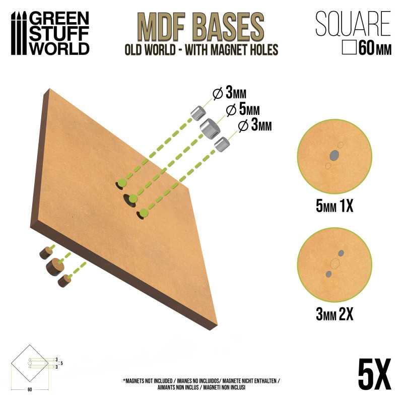 
                  
                    MDF Bases - Square 60mm x5 - ZZGames.dk
                  
                
