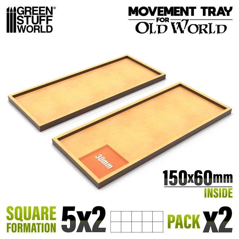 MDF Movement Trays 150x60mm (Old World) - ZZGames.dk