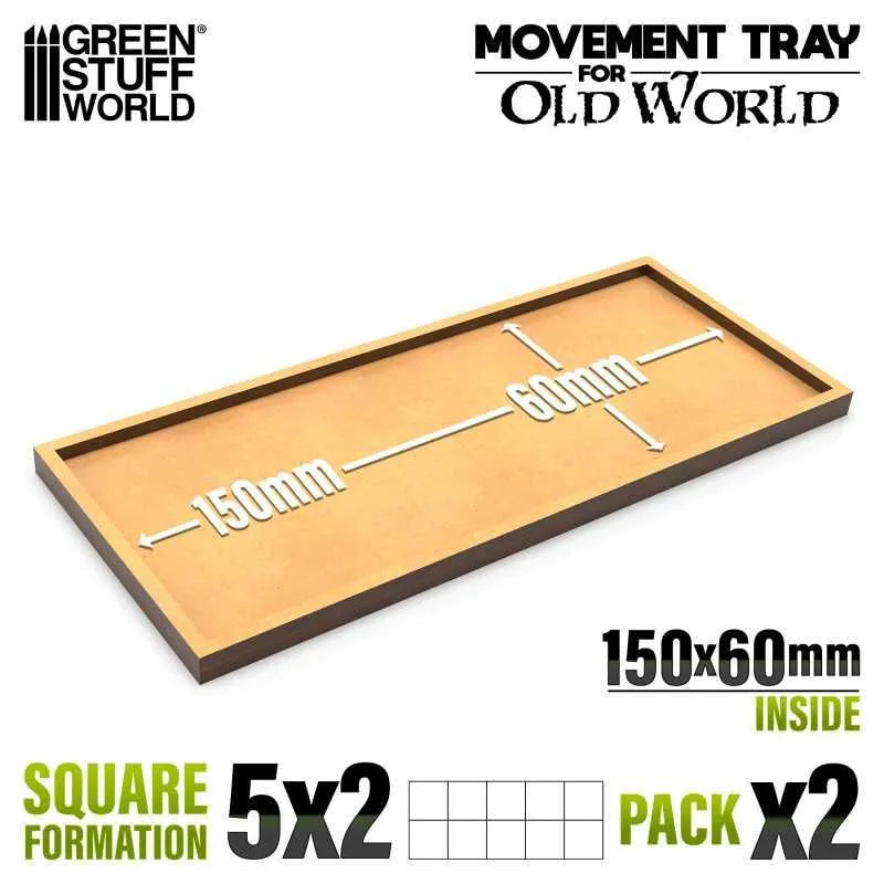MDF Movement Trays 150x60mm (Old World) - ZZGames.dk