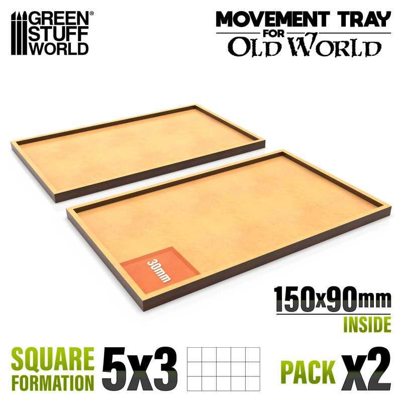 MDF Movement Trays 150x90mm (Old World) - ZZGames.dk