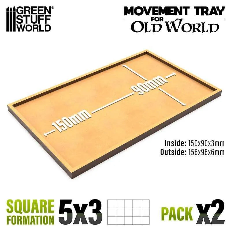 MDF Movement Trays 150x90mm (Old World) - ZZGames.dk
