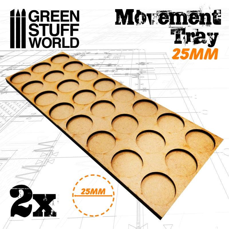 MDF Movement Trays 25mm 3x4 - Skirmish Lines - ZZGames.dk
