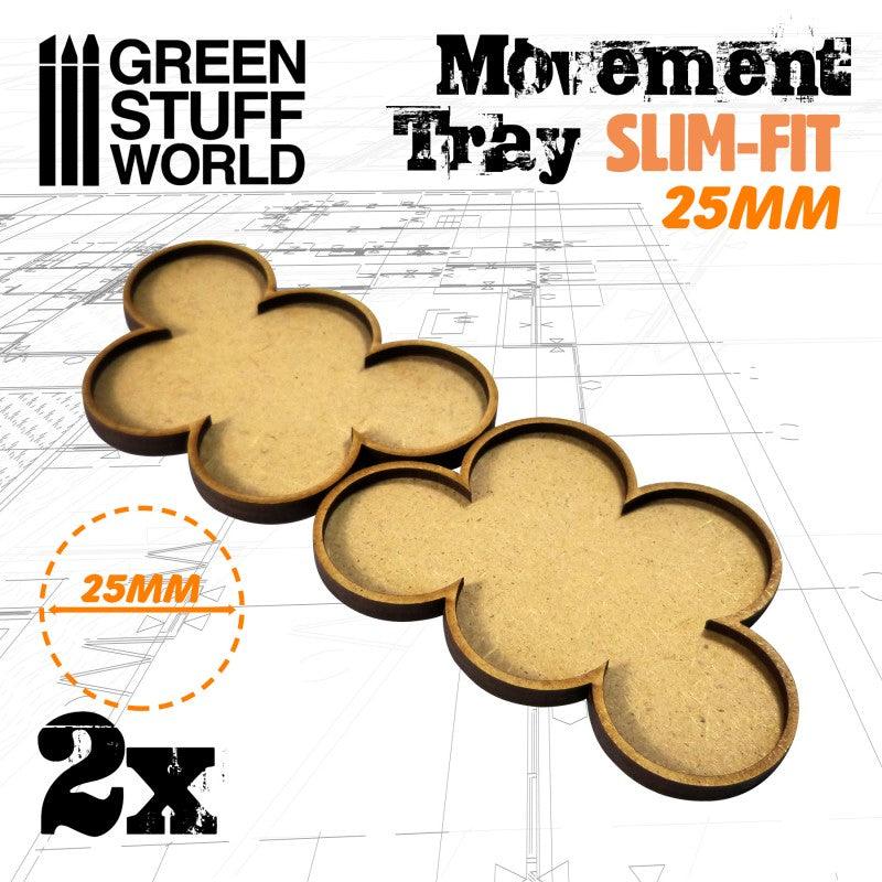 
                  
                    MDF Movement Trays 25mm x 5 - SLIM-FIT - ZZGames.dk
                  
                