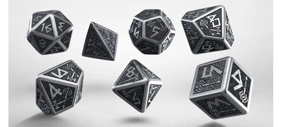 Metal Dwarven Dice Set (7) - ZZGames.dk