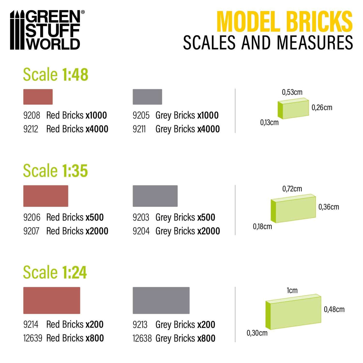 
                  
                    Ceramic Bricks – Scale 1:35 (1:32–1:43) – Grey (500 stk.)
                  
                