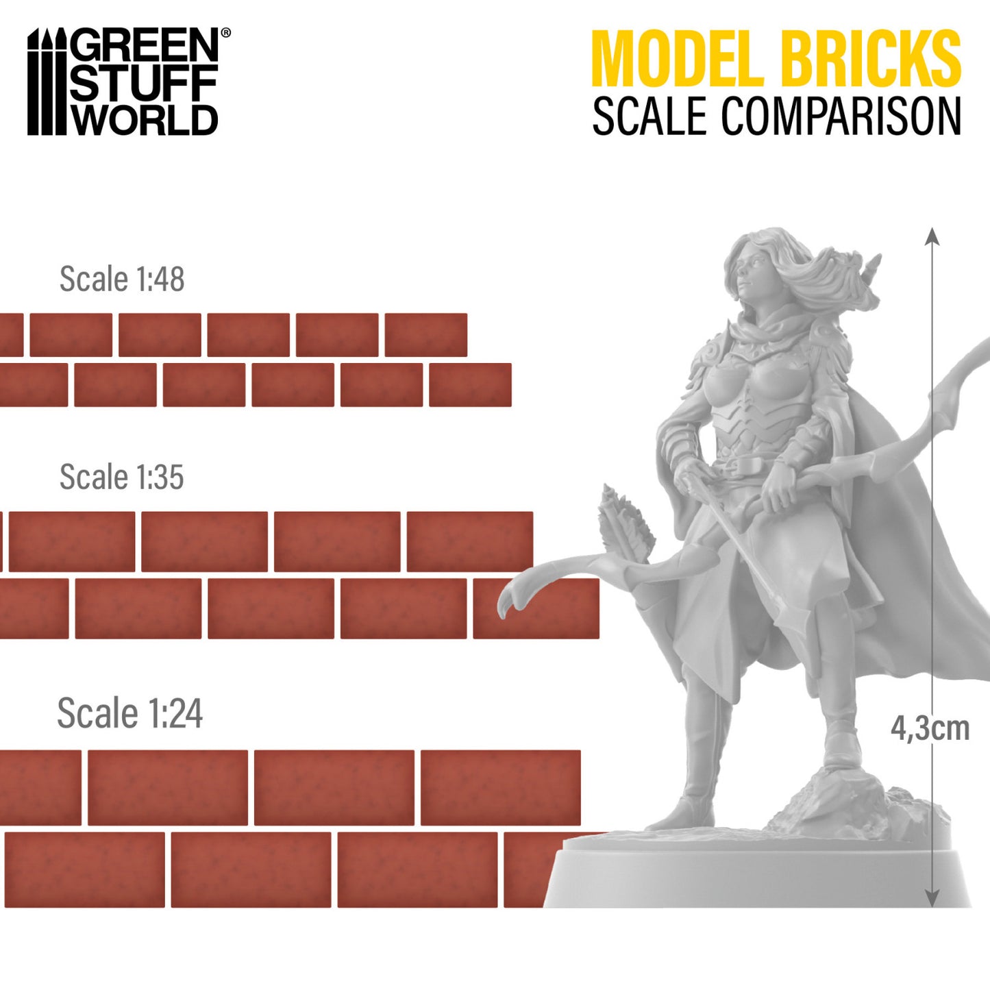 
                  
                    Ceramic Bricks – Scale 1:35 (1:32–1:43) – Grey (500 stk.)
                  
                