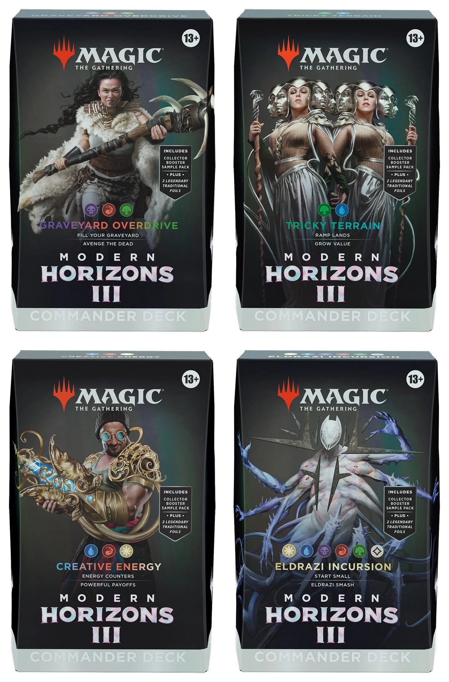 Modern Horizons 3 Commander Decks (alle 4 decks) - ZZGames.dk