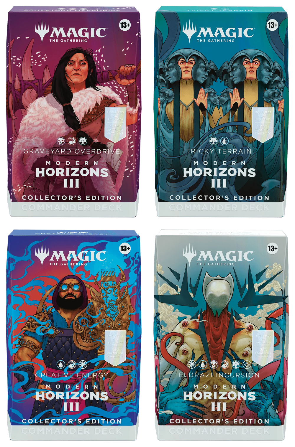 Modern Horizons 3 Commander Decks – Collector's Edition (alle 4 decks) - ZZGames.dk