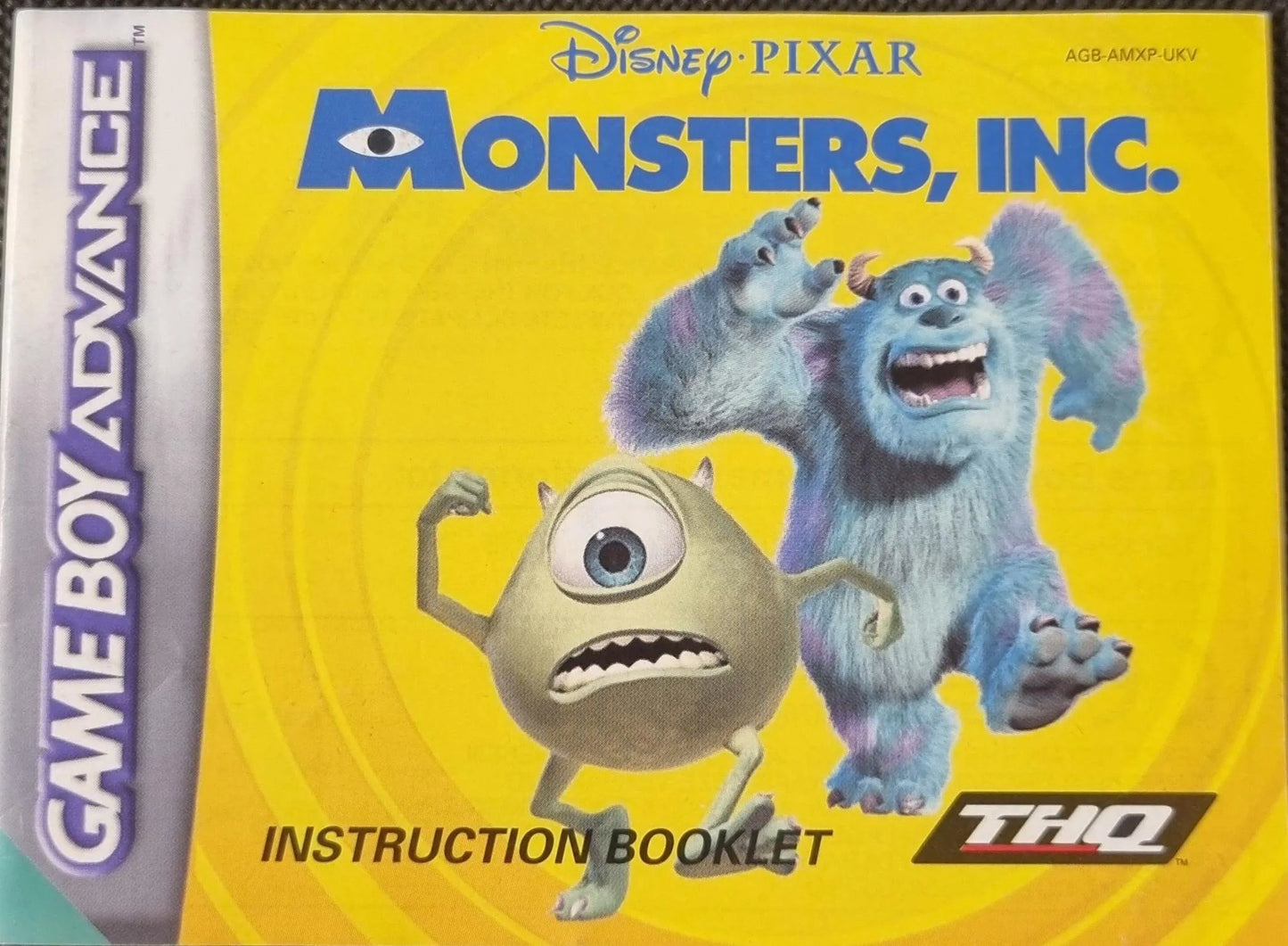 Monsters Inc. Manual (UKV - ZZGames.dk