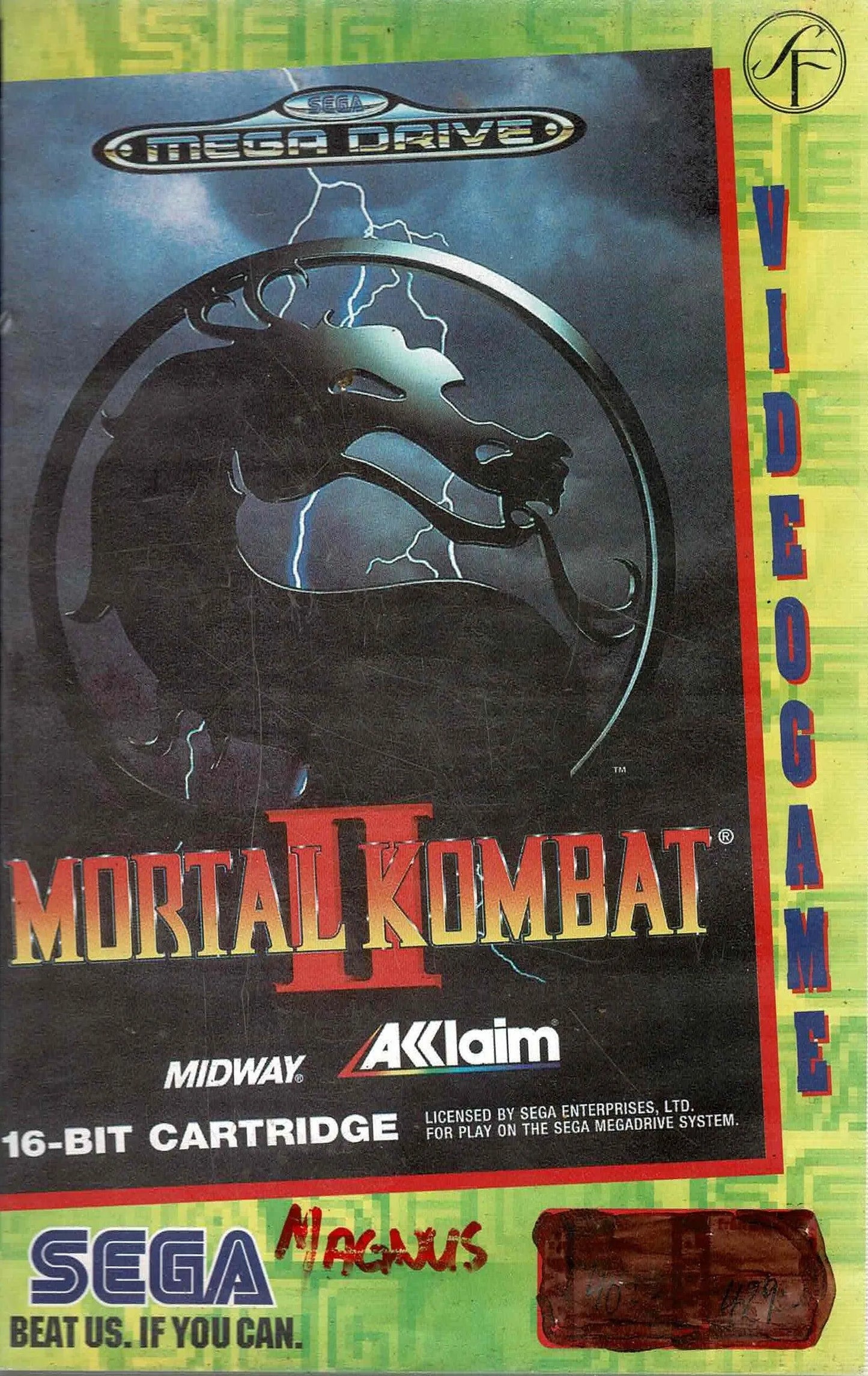 Mortal Kombat 2 Udlejningsæske (slidt æske) - ZZGames.dk