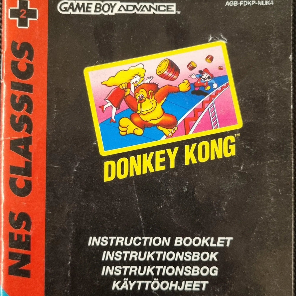 NES Classics Donkey Kong manual (NUK4) - ZZGames.dk