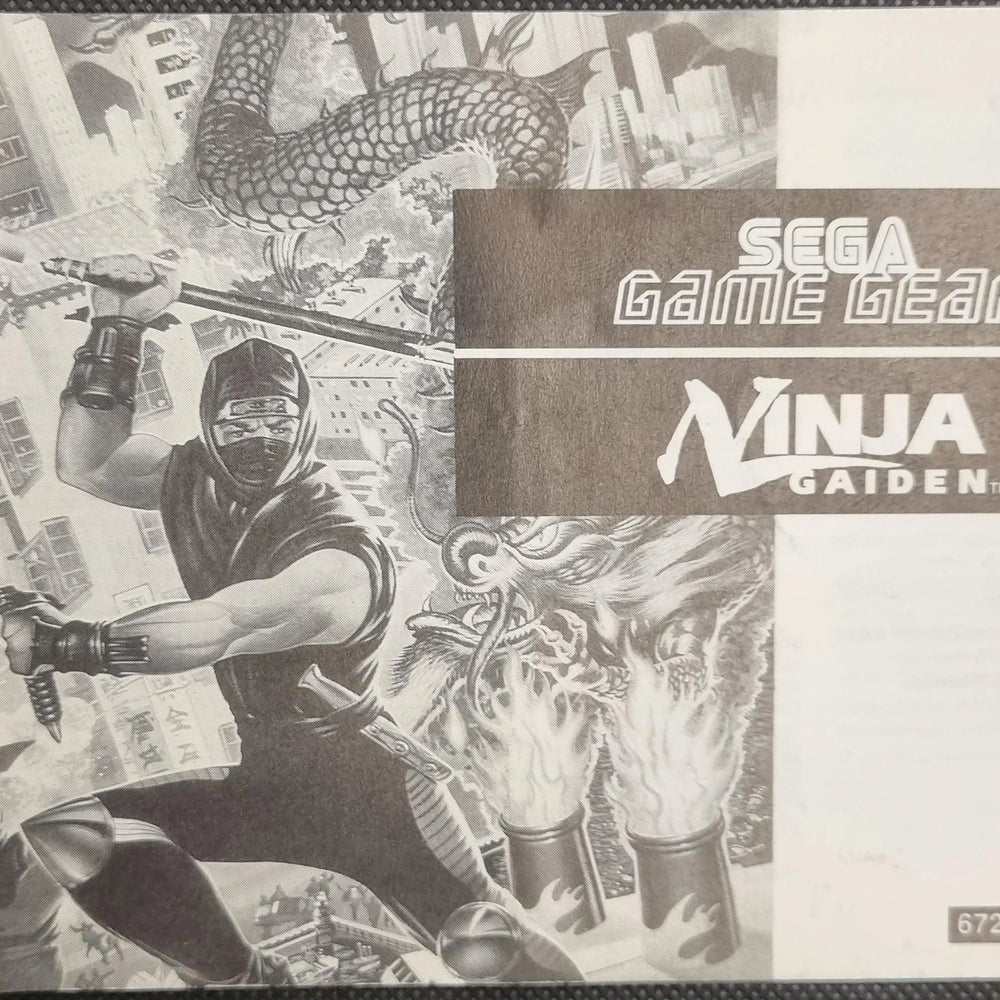 Ninja Gaiden manual - ZZGames.dk