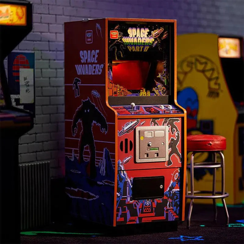 Official Space Invaders Part II Quarter Size Arcade Cabinet + Coin - ZZGames.dk