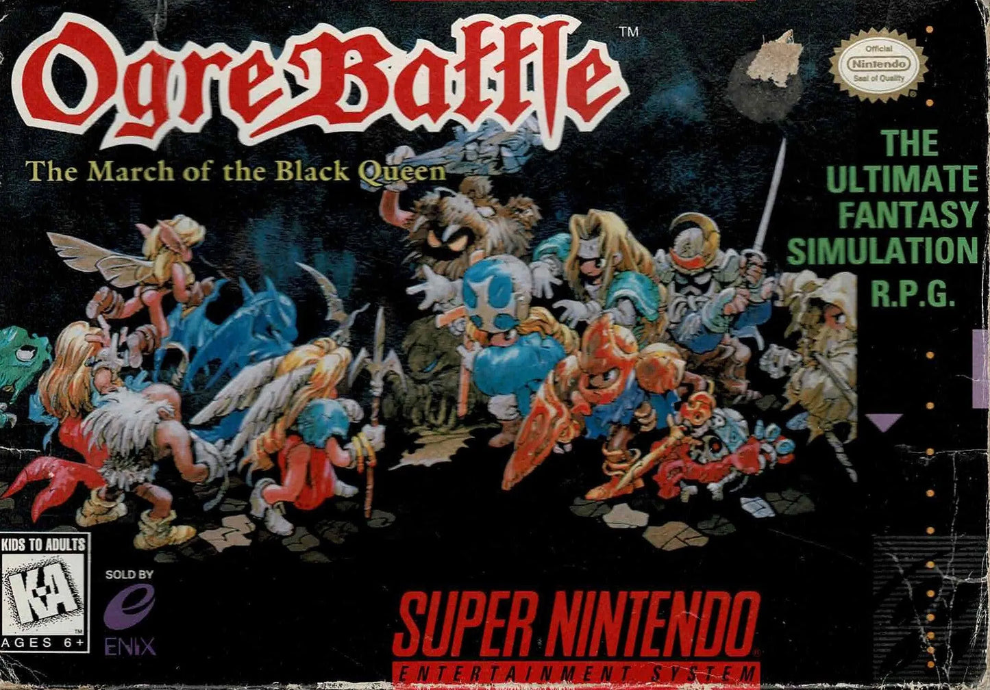 Ogre Battle NTSC (u. manual m. kosmetiske fejl) - ZZGames.dk