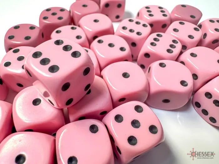 
                  
                    Opaque 12mm d6 Dice Block - Pastel Pink/black - ZZGames.dk
                  
                