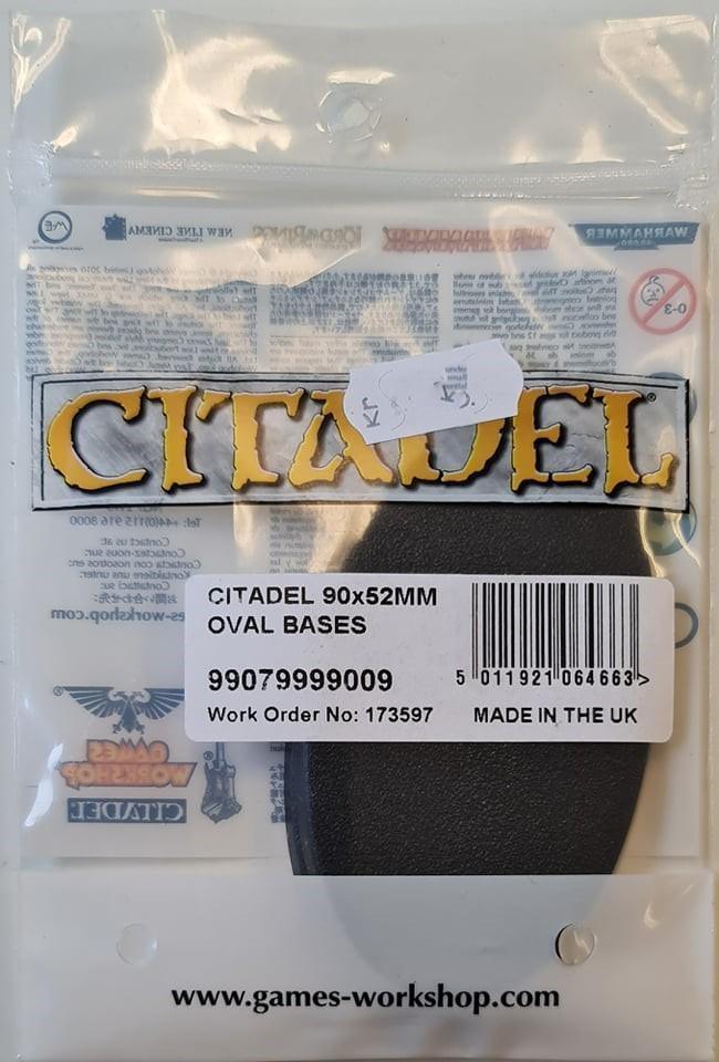 OVAL BASES 90x52MM - ZZGames.dk