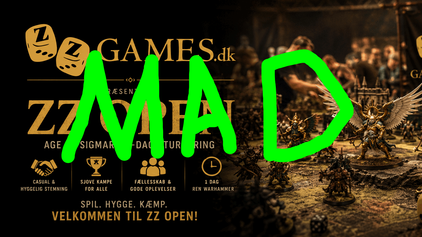 ZZ Open AOS 29/8 Lørdag MAD BILLET