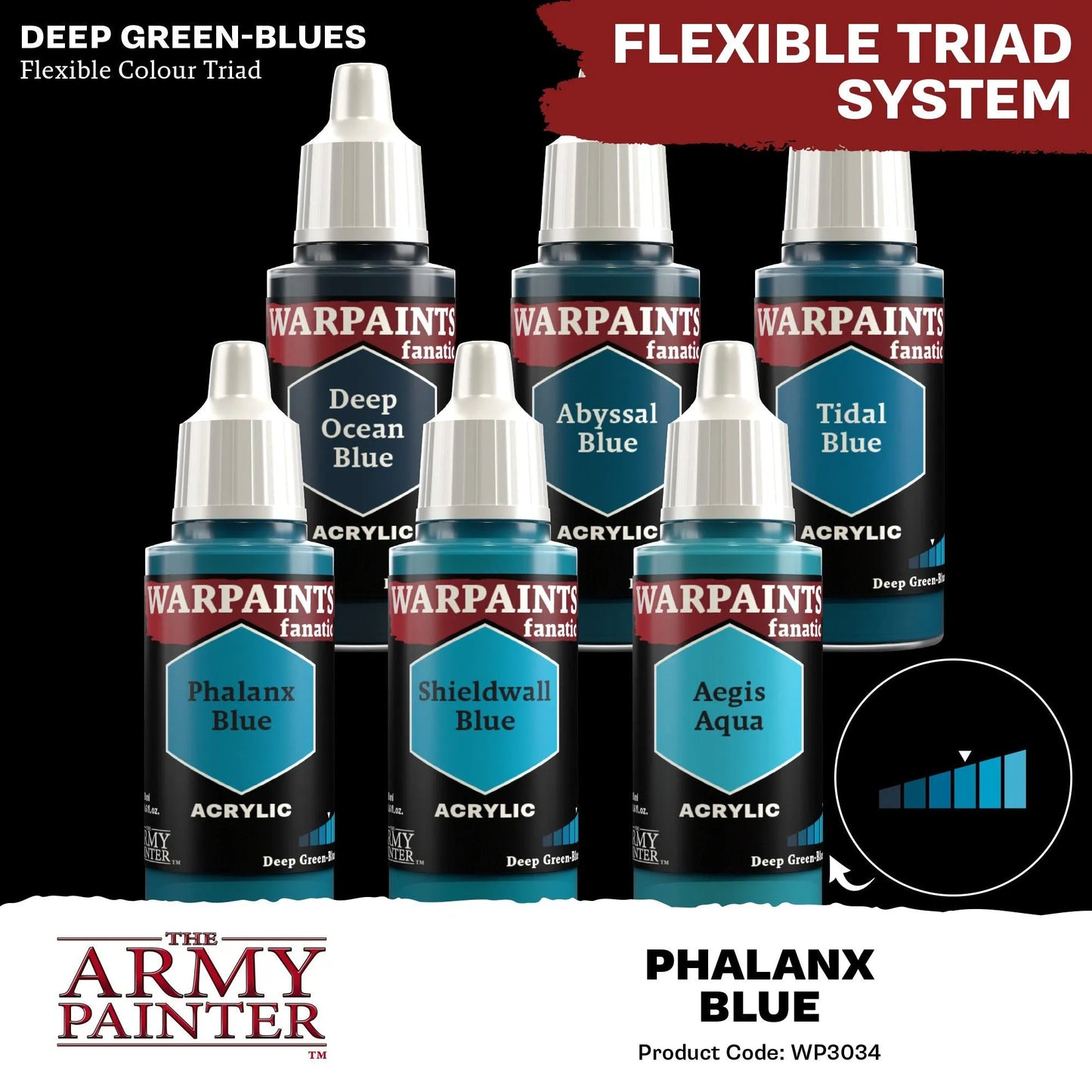 Phalanx Blue (Warpaints Fanatic Acrylics) - ZZGames.dk