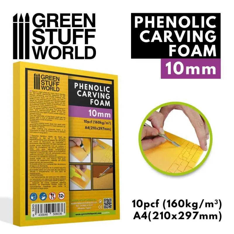 Phenolic Carving Foam 10mm - A4 size - ZZGames.dk