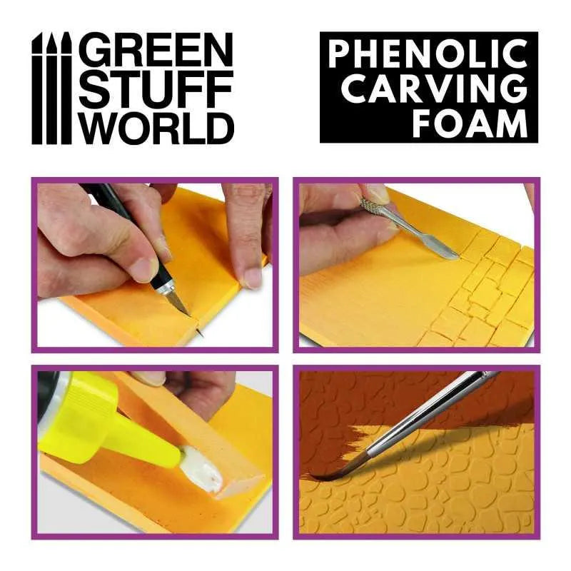 Phenolic Carving Foam 10mm - A4 size - ZZGames.dk